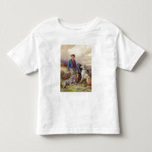 Camiseta De Bebé Muchacho escocés con lobos en tierras altolianas