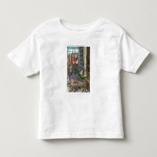Camiseta De Bebé Muchedumbres del verano en la calle de Washington