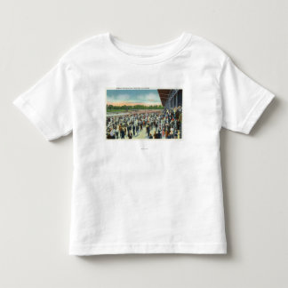 Camiseta De Bebé Muchedumbres en el circuito de carreras y el club