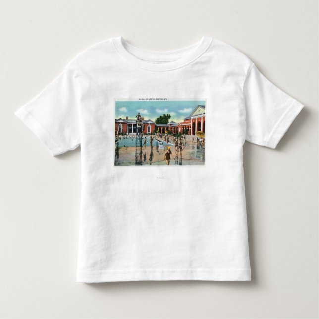 Camiseta De Bebé Muchedumbres en la piscina del balneario de (Anverso)