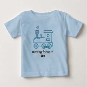 Camiseta De Bebé Mudando hacia adelante niño bebé T-Shirt Blue