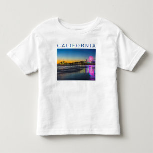 Camiseta De Bebé Muelle de Santa Mónica   Los Ángeles, California