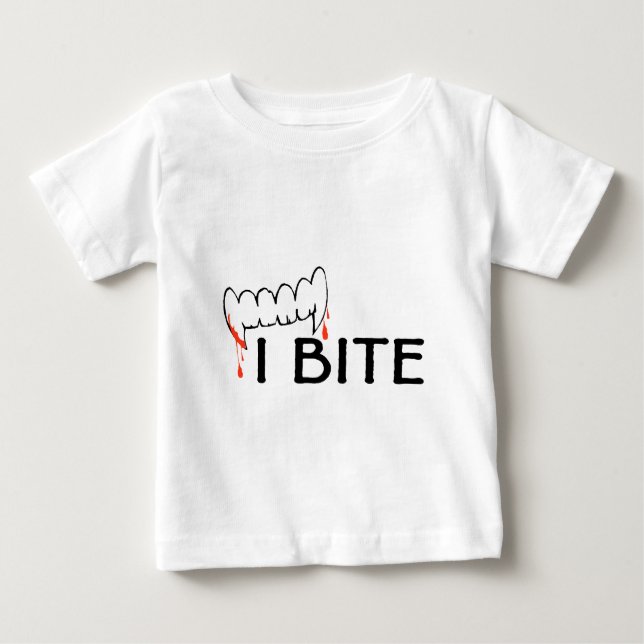Camiseta De Bebé Muerdo (los dientes y la sangre) (Anverso)