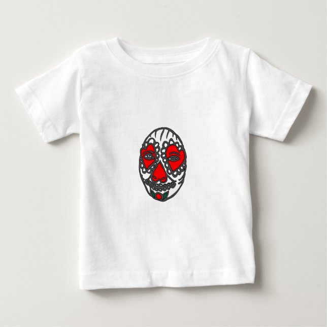 Camiseta De Bebé Muerte "Corazones" (Anverso)
