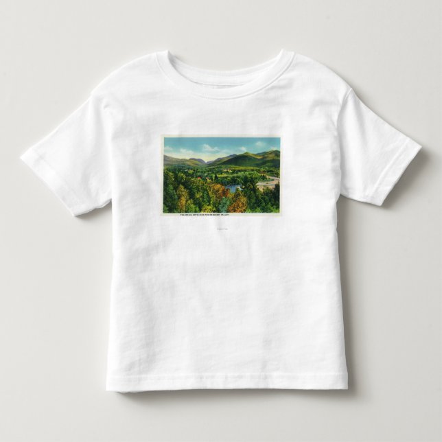 Camiseta De Bebé Muesca de Franconcia y valle de Pemigewasset (Anverso)