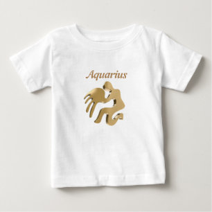 Camiseta De Bebé Muestra de oro del acuario