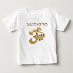Camiseta De Bebé Muestra de oro del escorpión