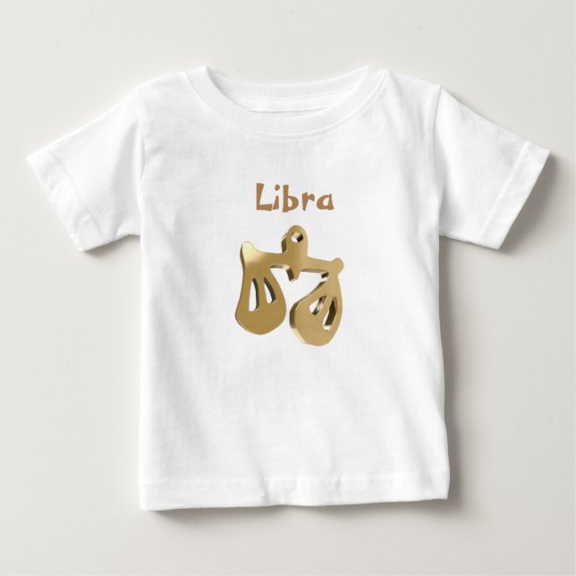 Camiseta De Bebé Muestra de oro del libra (Anverso)