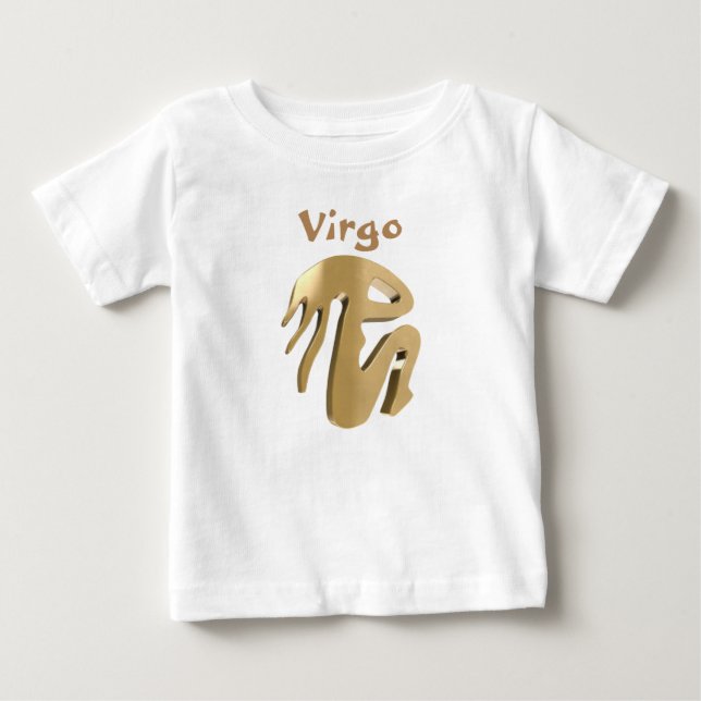Camiseta De Bebé Muestra de oro del virgo (Anverso)