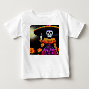 Camiseta De Bebé Mujer de Día de Muertos 2