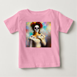 Camiseta De Bebé Mujer de Día de Muertos 3