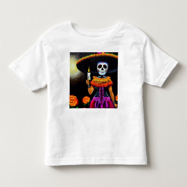 Camiseta De Bebé Mujer del Día de Muertos 2 (Anverso)
