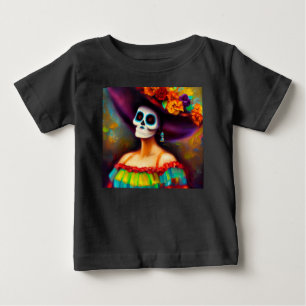 Camiseta De Bebé Mujer del Día de Muertos 4