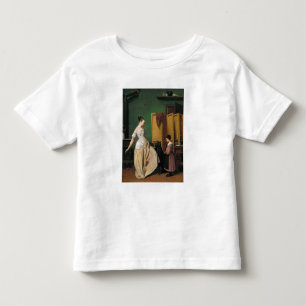 Camiseta De Bebé Mujer en su inodoro, 1835