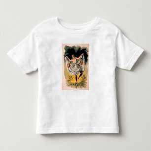 Camiseta De Bebé Mujer en traje de la danza en el poster de la flor