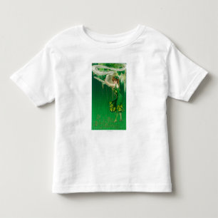 Camiseta De Bebé Mujer en verde sosteniendo una escena de una tuber