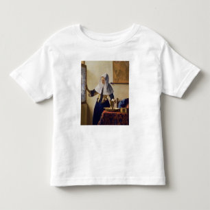 Camiseta De Bebé Mujer joven con un jarro de agua, c.1662