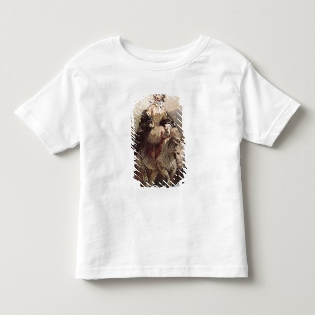 Camiseta De Bebé Mujer joven en un caballo (Anverso)
