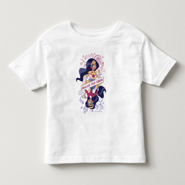 Camiseta De Bebé Mujer Maravilla Desenmascara Tus Poderes (Anverso)