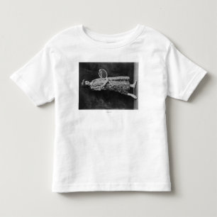 Camiseta De Bebé Mujer posando con raqueta de tenis fotografía
