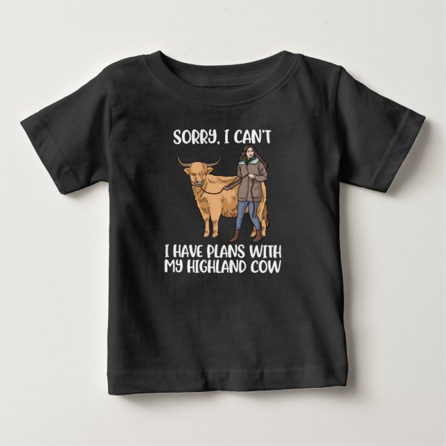 Camiseta De Bebé Mujeres amantes de las vacas de montaña vacas esco (Anverso)