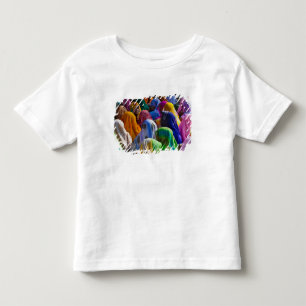 Camiseta De Bebé Mujeres en saris coloridos se reúnen