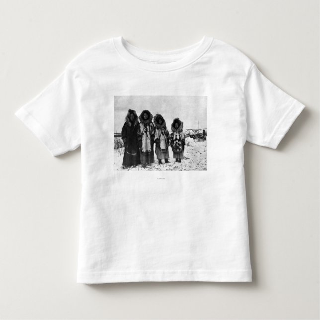 Camiseta De Bebé Mujeres esquimales en la fotografía de Alaska (Anverso)