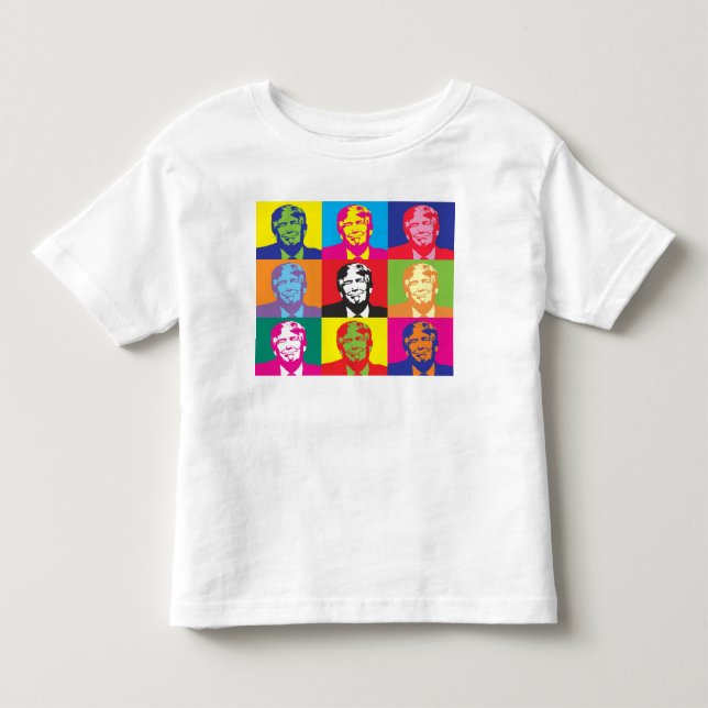 Camiseta De Bebé Multicolor Donald Trump (Anverso)