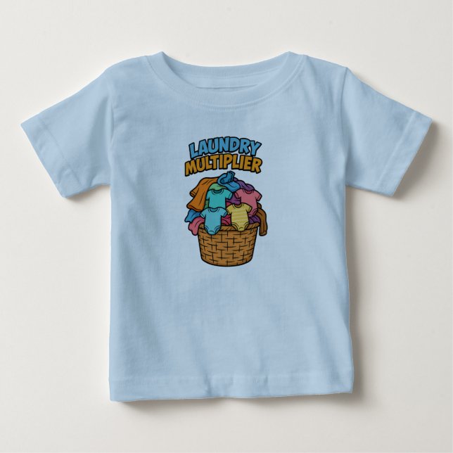 Camiseta De Bebé Multiplicador de lavandería Toddler T-Shirt (Anverso)
