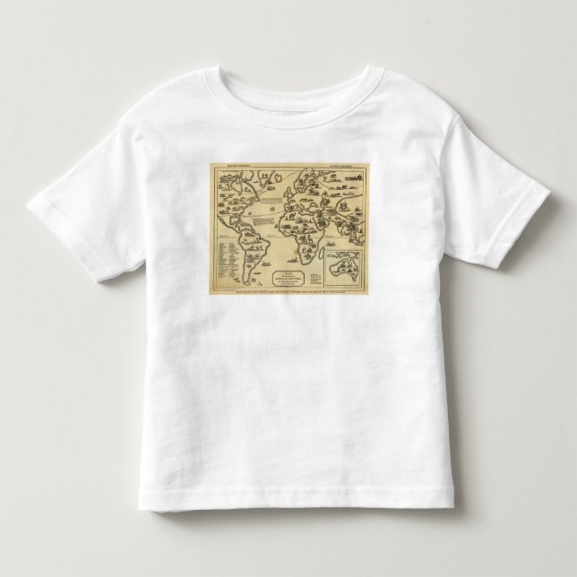 Camiseta De Bebé Mundo de animales (Anverso)