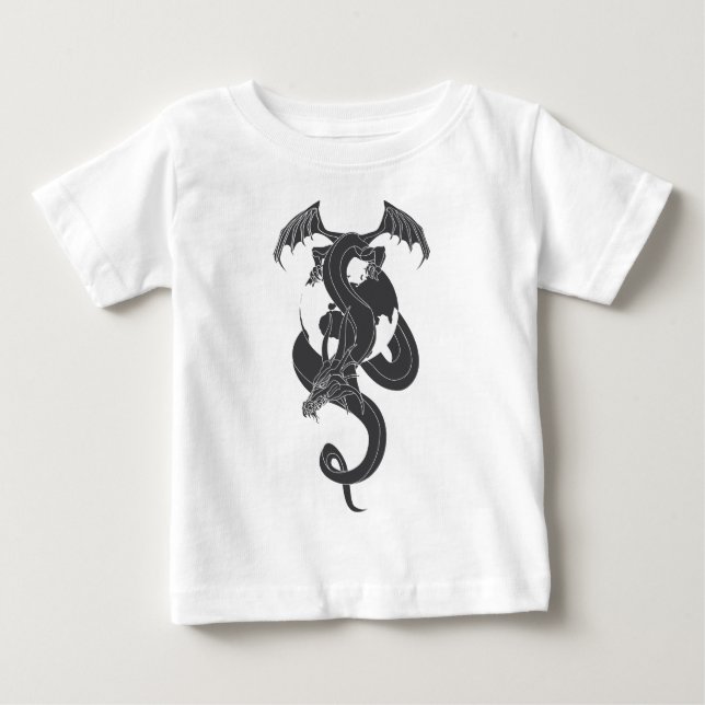Camiseta De Bebé Mundo de Dragón (Anverso)