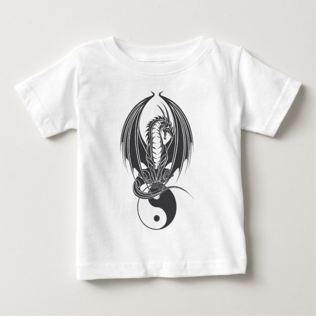 Camiseta De Bebé Mundo de Dragón (Anverso)