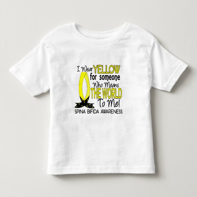 Camiseta De Bebé Mundo de los medios a mí 1 Spina bífido (Anverso)