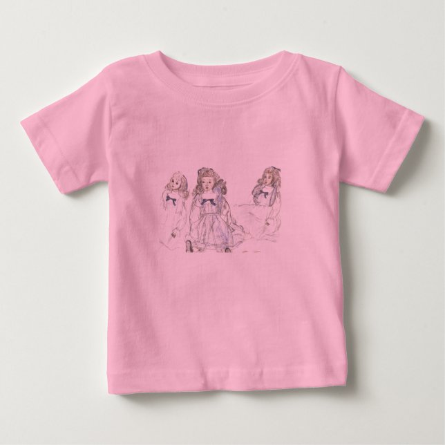 Camiseta De Bebé Muñecas (Anverso)