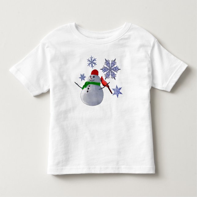 Camiseta De Bebé Muñeco de nieve (Anverso)