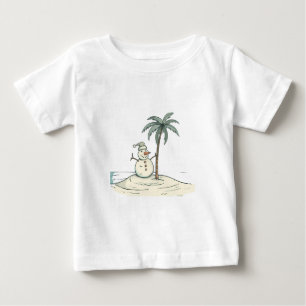 Camiseta De Bebé Muñeco de nieve de vacaciones de verano ambiente d