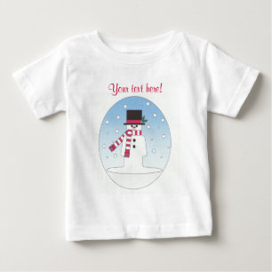 Camiseta De Bebé Muñeco de nieve - personalizado