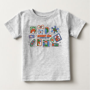 Camiseta De Bebé Muro de Scooby-Doo de Marcos de Halloween