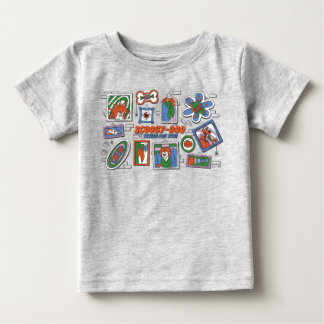 Camiseta De Bebé Muro de Scooby-Doo de Marcos de Halloween