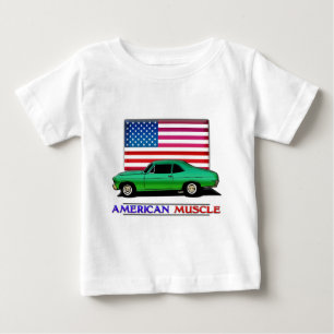 Camiseta De Bebé Músculo americano Hotrod