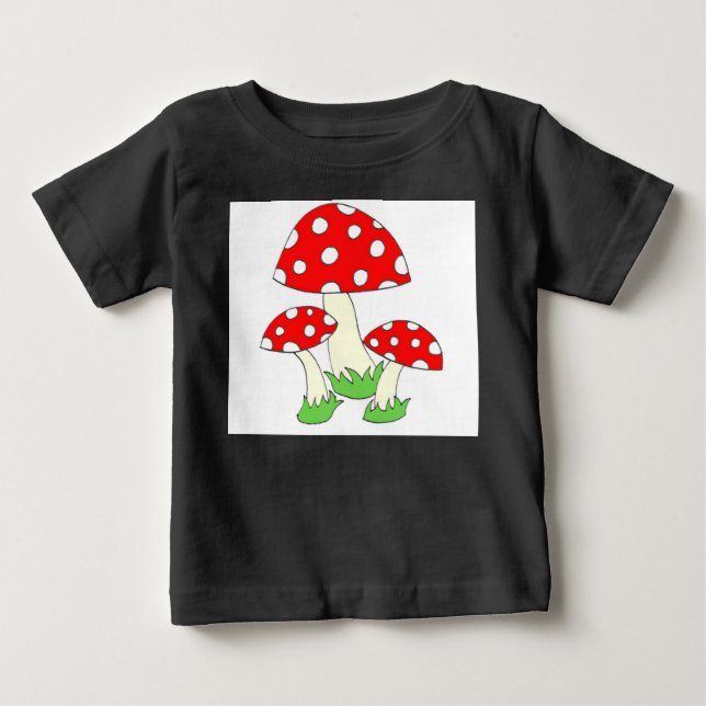 Camiseta De Bebé Mushroom de Polka Dot (Anverso)