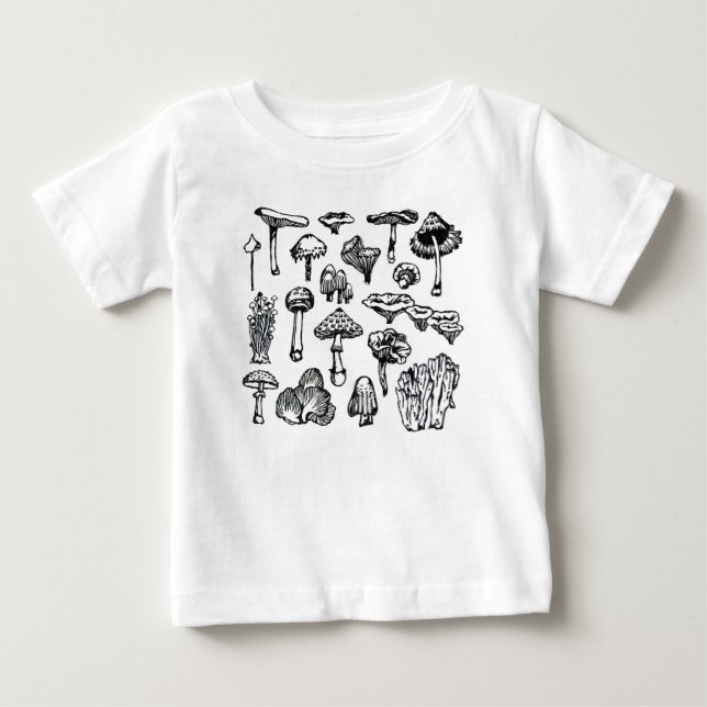 Camiseta De Bebé Mushrooms (Anverso)