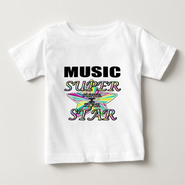 Camiseta De Bebé música (Anverso)
