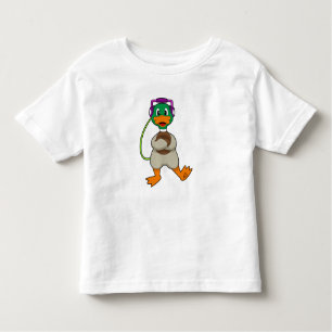 Camiseta De Bebé Música de audífono de Duck