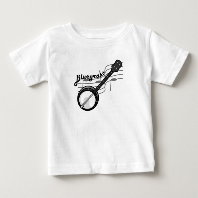 Camiseta De Bebé Música de bluegrass con banjo (Anverso)