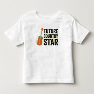 Camiseta De Bebé Música de guitarra de estrella del futuro país