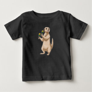Camiseta De Bebé Música de Meerkat Maracas