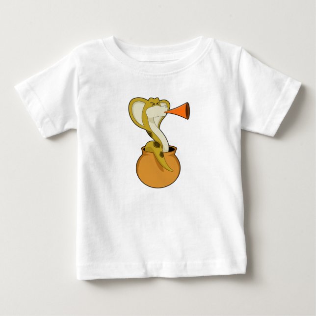 Camiseta De Bebé Música de trompeta de serpiente (Anverso)