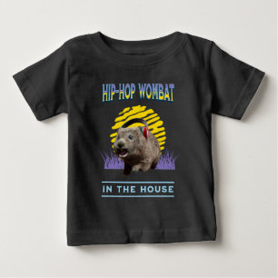 Camiseta De Bebé Música de wombat de Hip Hop divertida Humor