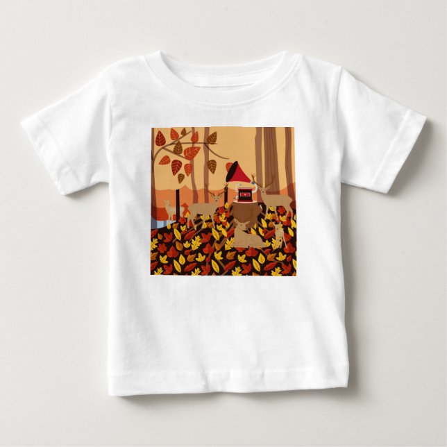 Camiseta De Bebé Música en el bosque (Anverso)